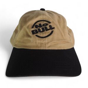 Winston Vintage 90s NO BULL Advertising Strapback Hat Cream / Black